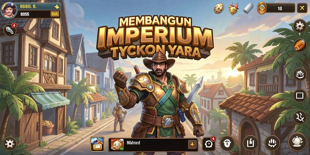 Tampilan gameplay menantang dalam 8055 yang penuh strategi Tycoon.