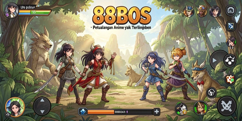 Tampilan gameplay Anime yang menarik dan penuh aksi.