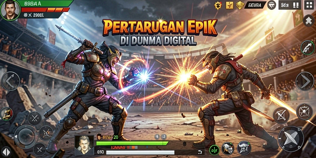 Tangkapan layar utama yang menampilkan pertarungan sengit di 898A.