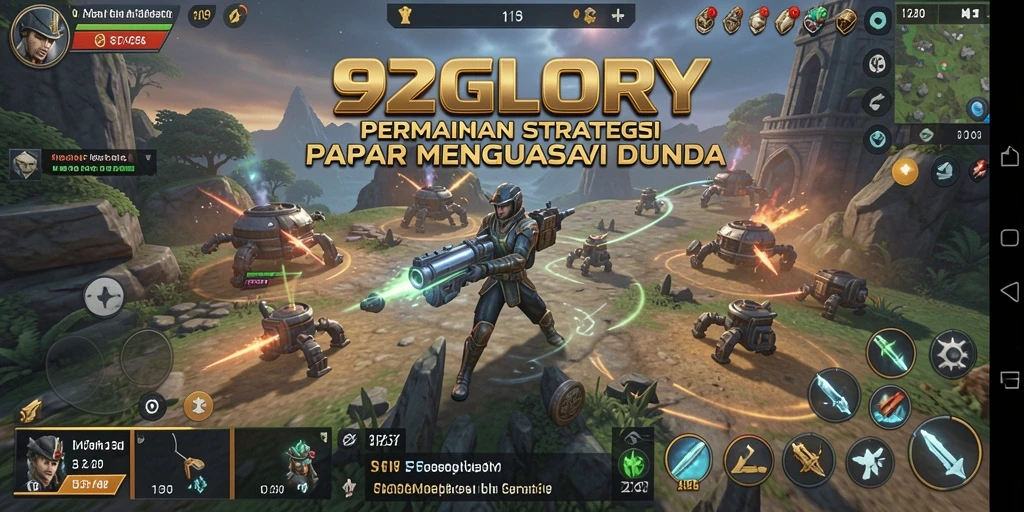 Tampilan gameplay SLG yang menegangkan dan mendebarkan di 92GLORY.