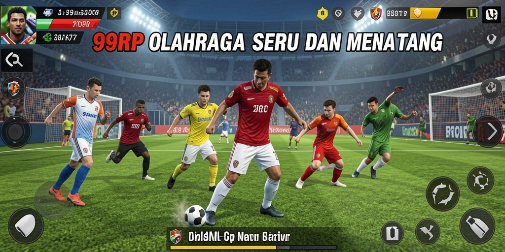 Screenshot gameplay 99RP dengan aksi olahraga yang seru dan mendebarkan.