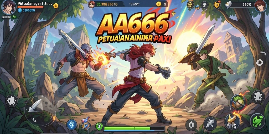 Gameplay seru dengan karakter anime ikonik di AA666.