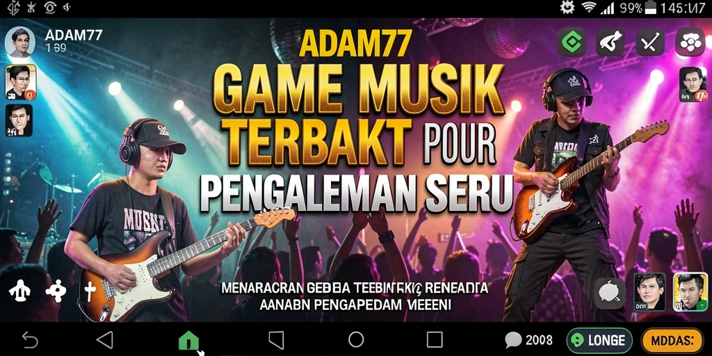 Tampilan gameplay seru dan interaktif di ADAM77.