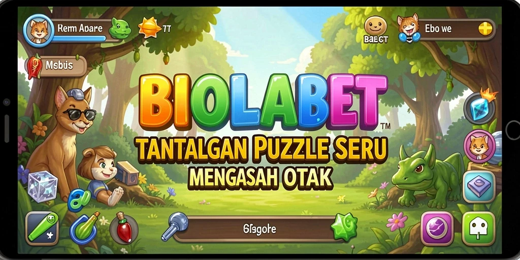 Tampilan gameplay seru dari BIOLABET dengan teka-teki menantang.