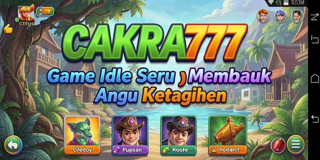Tampilan gameplay CAKRA777 yang menarik dan penuh warna.