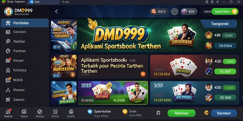 Tampilan gameplay Sportsbook DMD999 yang menarik dan interaktif.