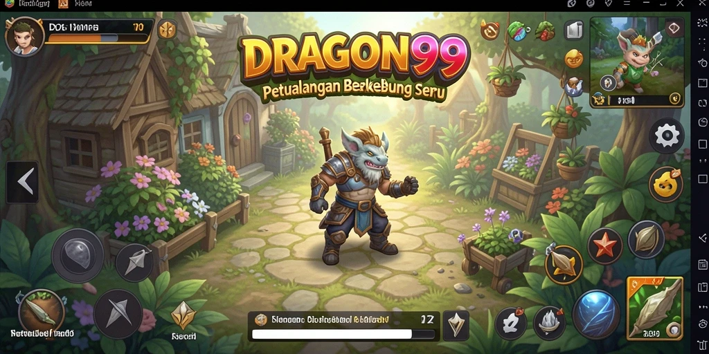 Screenshot gameplay DRAGON99 saat menanam tanaman baru di kebun.