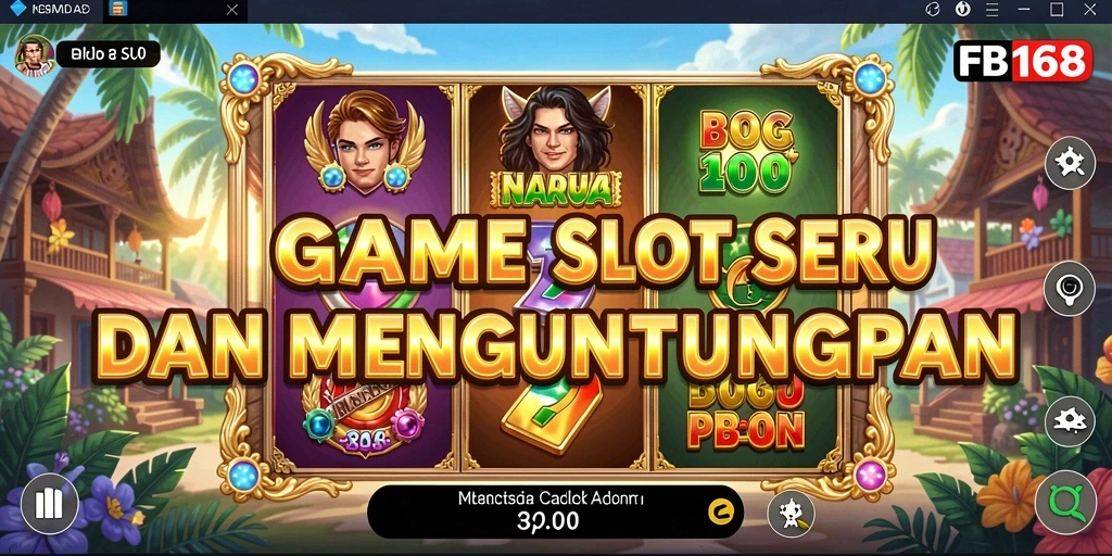 Screenshot FB168 menampilkan gameplay Slot yang mendebarkan dan berwarna-warni.