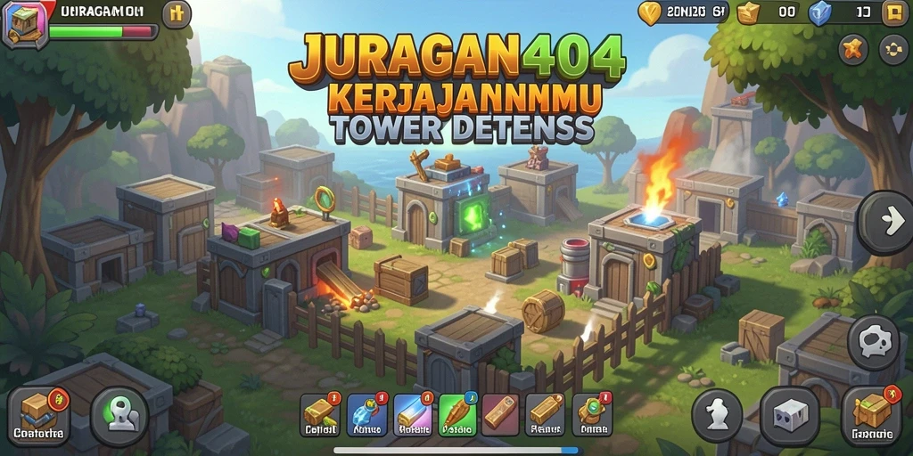 Gameplay seru dan mendebarkan dalam JURAGAN404.