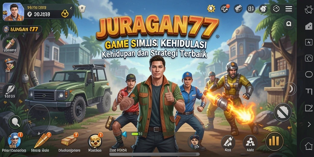 Tampilan gameplay JURAGAN77 yang menggugah semangat bisnis.