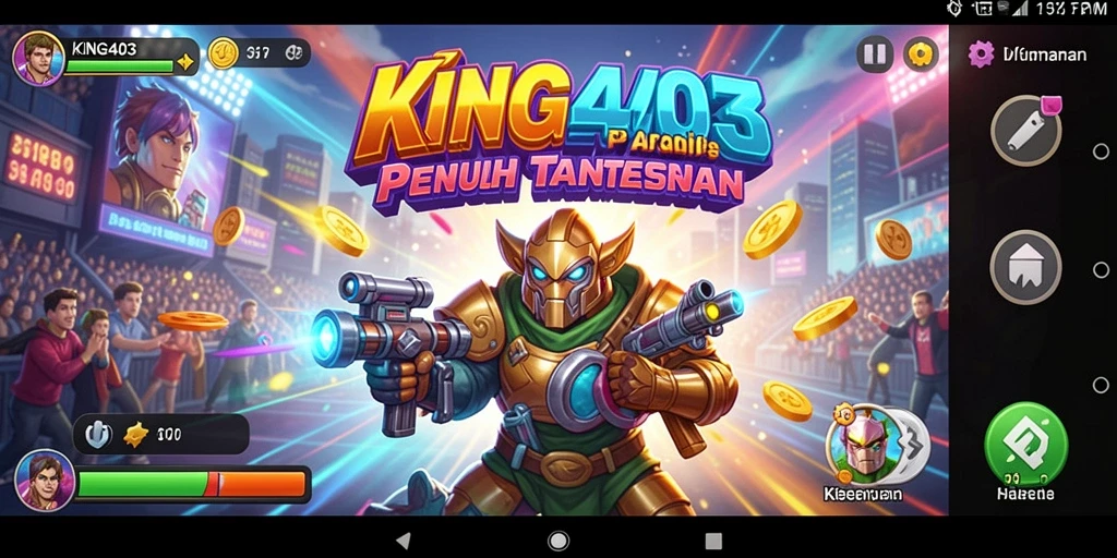 Tampilan gameplay Arcade yang seru dan penuh aksi