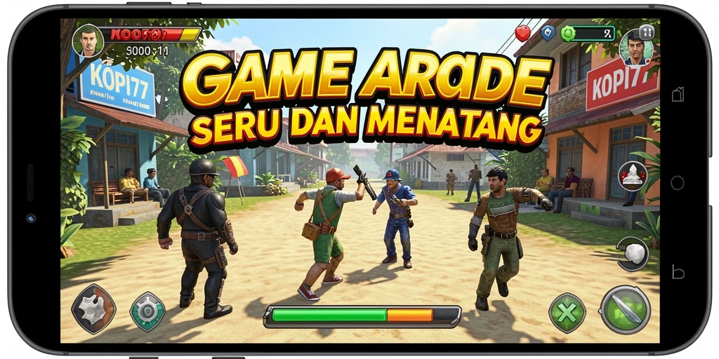 Tampilan gameplay seru dari KOPI77 dengan berbagai tantangan.