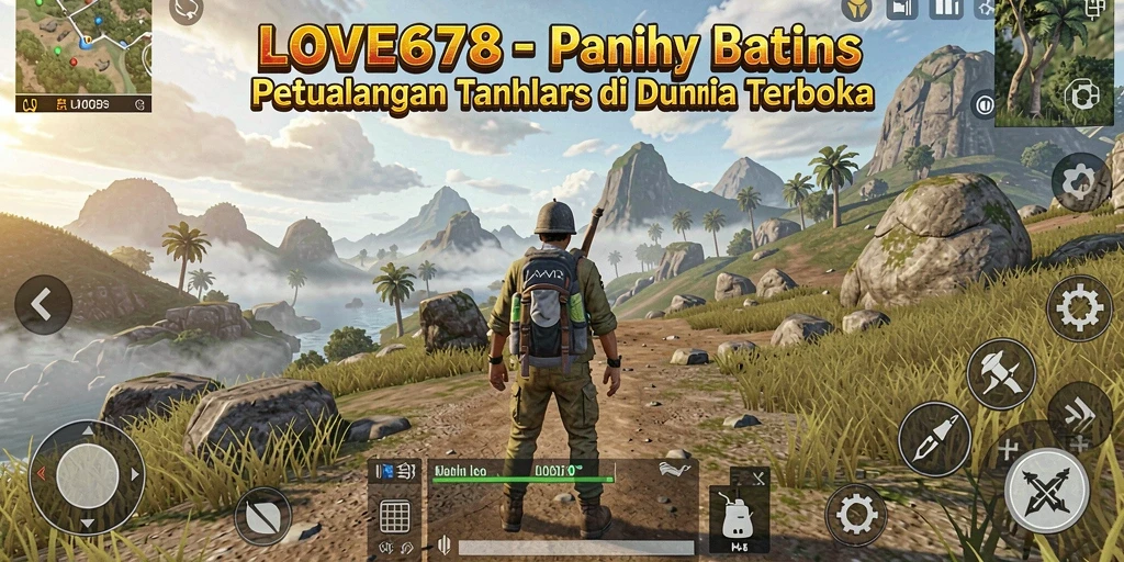 Tampilan gameplay Open World yang menakjubkan dalam LOVE678.