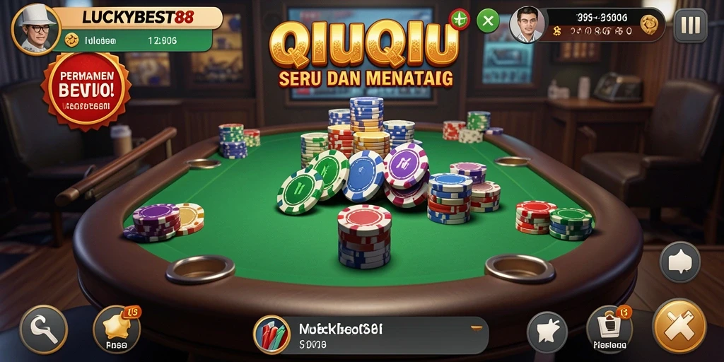 Tampilan permainan QiuQiu yang menarik di LUCKYBEST88.