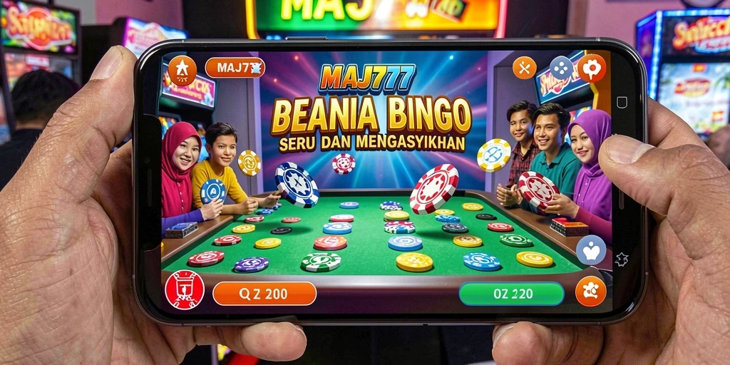 Tampilan seru dan mendebarkan dari gameplay Bingo di MAJ777.