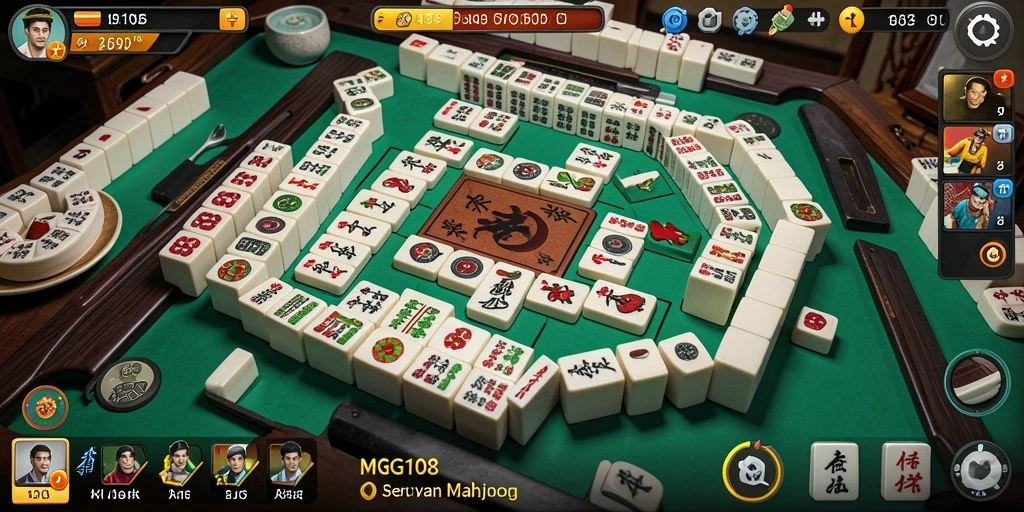 Tampilan menarik dari gameplay MG108 Mahjong yang seru.