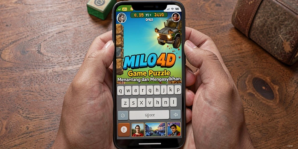Tampilan gameplay menantang dari game Puzzle MILO4D.