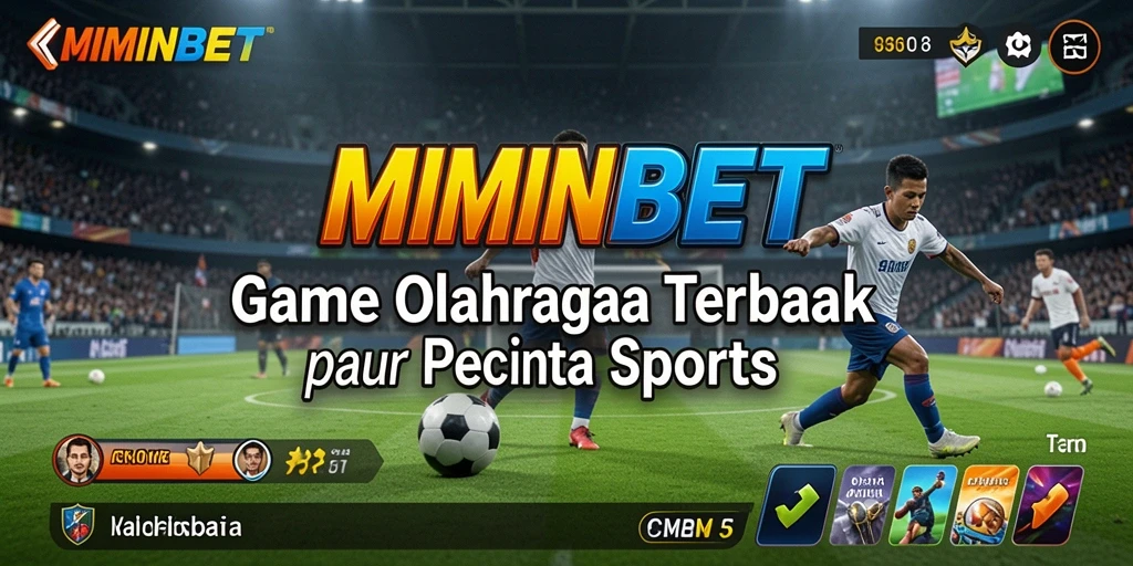 Screenshot gameplay MIMINBET dengan berbagai informasi olahraga.