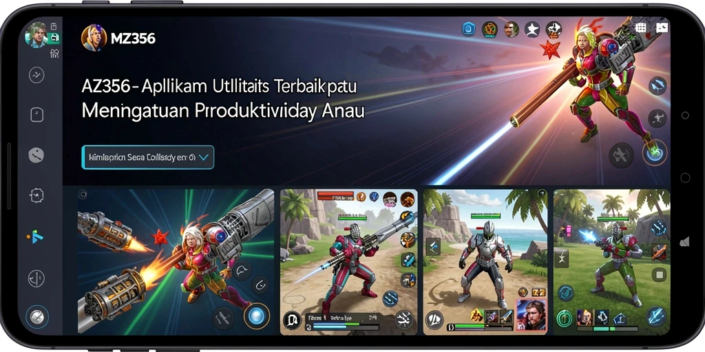 Tampilan antarmuka pengguna MZ356 yang sederhana dan efektif.