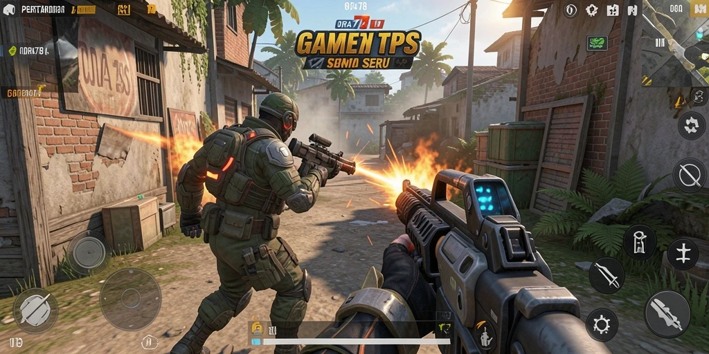 Tampilan seru dari gameplay ORA78 yang penuh aksi TPS.