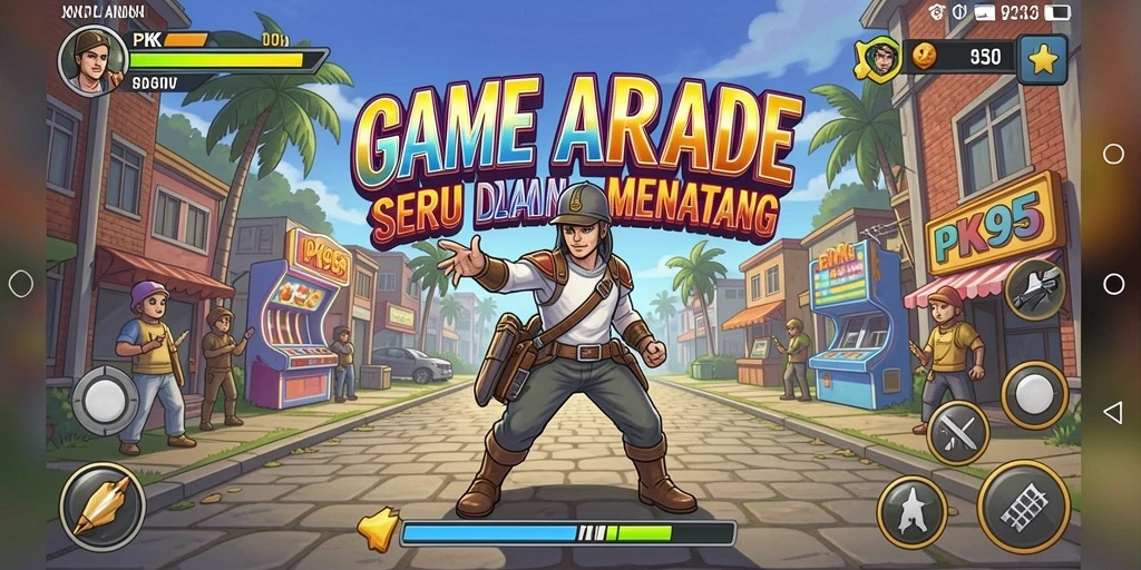 Gameplay seru dan menantang di PK95 memperlihatkan keseruan game Arcade.
