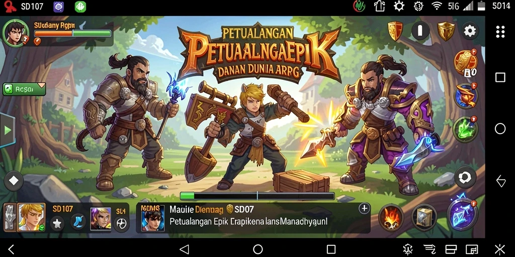 Gameplay ARPG yang seru dan mendebarkan dari SD107.