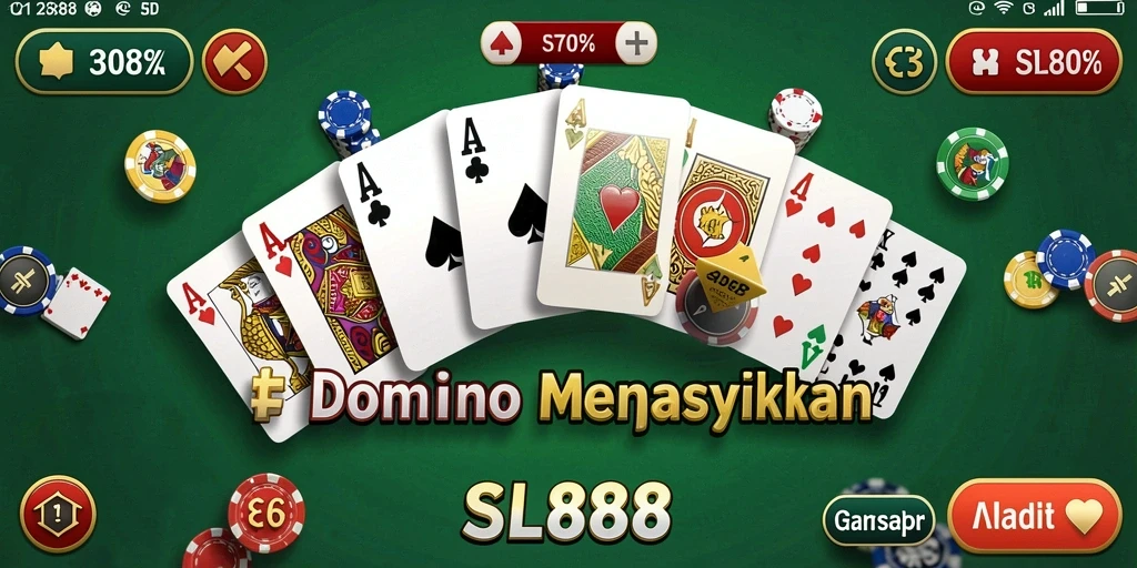 Tampilan screenshot SL888 menampilkan gameplay menarik dari permainan Domino.