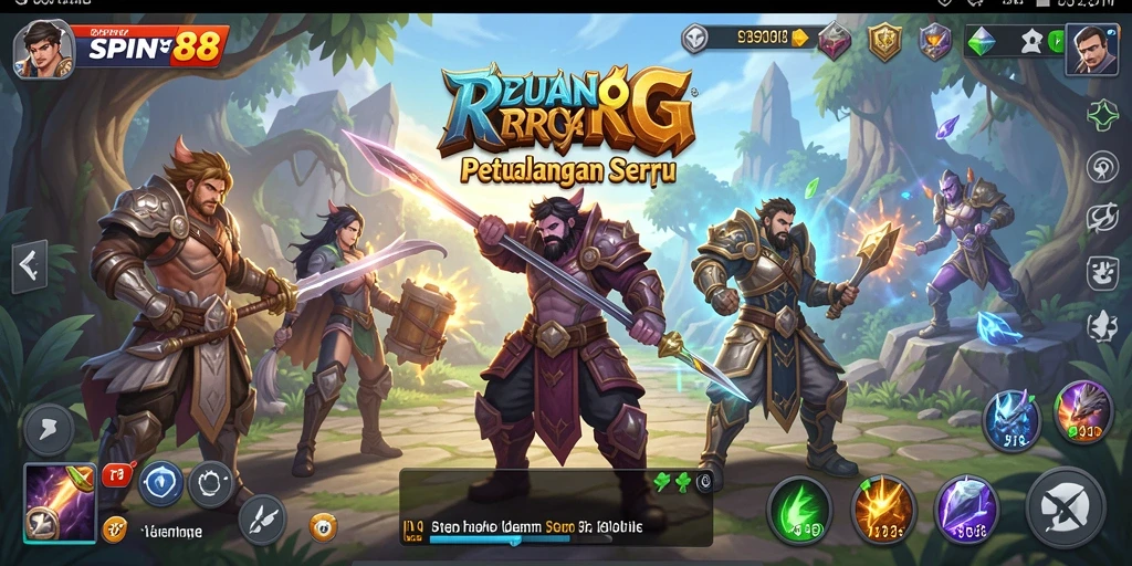 Tampilan gameplay SPIN88 dengan aksi seru di dunia RPG.