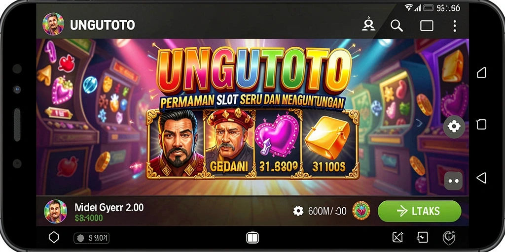 Tampilan gameplay menegangkan dari UNGUTOTO yang menyenangkan.