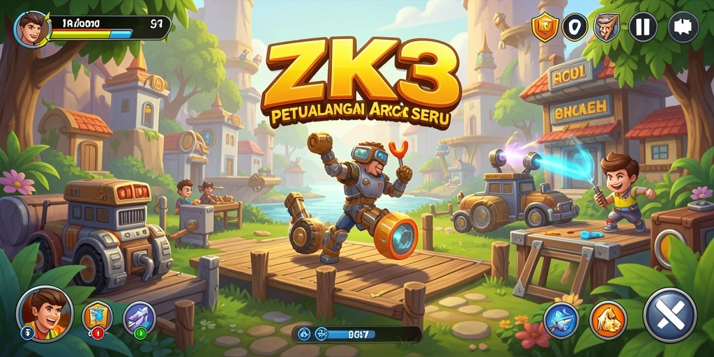 Gameplay mengasyikkan dari ZK3 yang penuh warna.
