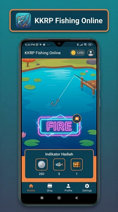 Tampilan awal aplikasi kkrp yang user-friendly.